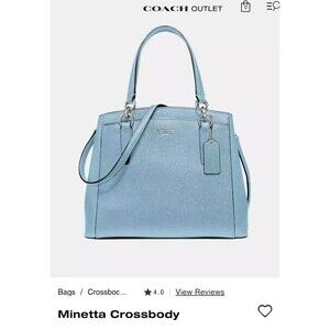 Coach Minetta Crossbody baby blue